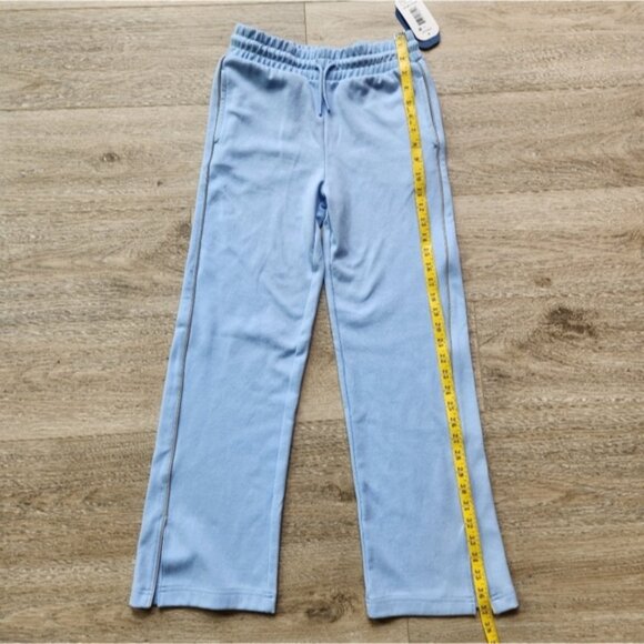 MTA Sport Blue Pants Girls Large 10-12 Wide Leg Nwt Athleisure Lounge - Picture 13 of 15